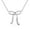 White Gold, variant on Lola 18k White Gold Plated Ribbon Bow Drop Necklace, Gift for Women