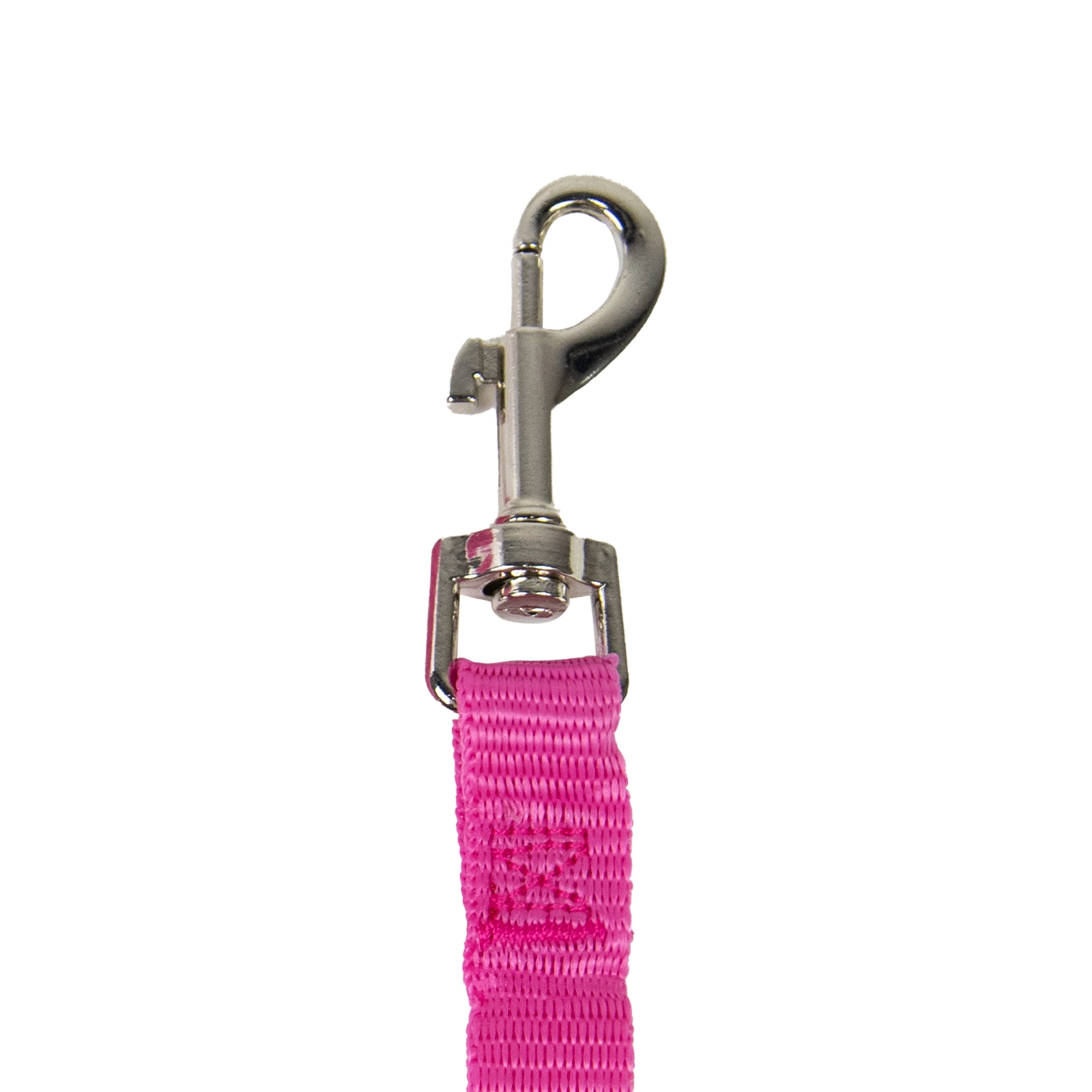 Pet Champion 4' Metal Standard Dog Leash, Pink, S