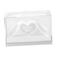 thumbnail image 4 of Estatua de manos de corazón, adorno de escritorio, cubo de vidrio, figura de arte moderno, recuerdo de fiesta del Día , regalo para mamá, r, 4 of 9