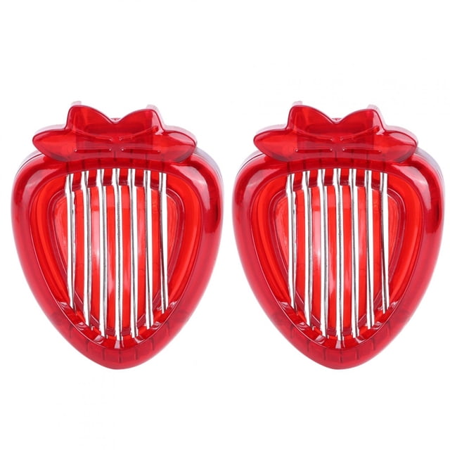 Mini cortador de fresas con cuchilla de acero inoxidable, herramienta para cortar frutas, utensilios de cocina para el hogar