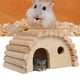 Ccdes Lit de Hamster, Nid de Hamster, Lit en Arc de Hamster en Bois Petit Animal Maison Chaude Nid de Hamster Jouet en Bois – image 4 sur 8