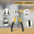 thumbnail image 3 of 6.5" Wire Cutters, 2 Pack, Precision Side Cutter, Spring Loaded Cutting Pliers, Dikes for Artificial Flowers & Crafting, 3 of 8
