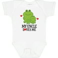 thumbnail image 3 of Inktastic My Uncle Loves Me Frog Boys or Girls Baby Bodysuit, 3 of 5