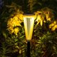 thumbnail image 4 of Rewera - Juego de 4 luces solares para exteriores, luces LED impermeables para caminos, paisajes, jardines, blanco cálido, 45,5 x 8 cm, 4 of 7