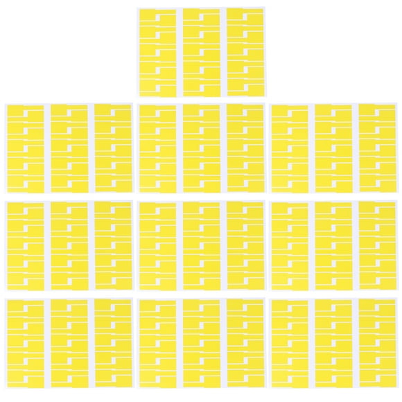 FRCOLOR Durable Tags 10Pcs Durable A4 Self-adhesive Sticker Creative Identification Tags (Yellow),11.81"X8.27"X0.04"