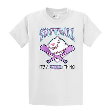 Softball T-Shirt It's A Girl Thing Adult Tee