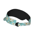 thumbnail image 4 of Daisy Visor Hats for Women with Print - Adjustable Sports Sun Hat, Breathable Polyester, Unisex Casual & Outdoor Cap, 4 of 5