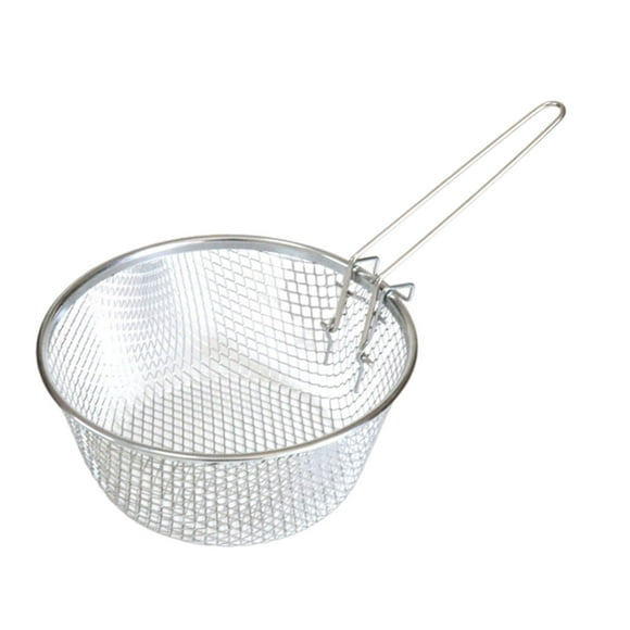 Xingzhi Panier de Friture en Acier Inoxydable Vaisselle Service Friture Friture Panier Polyvalent Profond Panier Panier avec Rebord