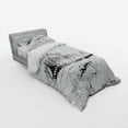thumbnail image 3 of Ambesonne Nature Bedding Set 4 Pcs, Pine Forest Countryside, Queen, Black White, 3 of 3