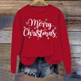 thumbnail image 2 of EHQJNJ Sweatshirts à Col Rond pour Femmes Rouge Mode d'Hiver pour Femmes Sweatshirt Festif Imprimé de Noël Col Rond Haut Sweatshirts de Noël pour Femmes 2024 Sweatshirts Graphiques pour Femmes, 2 of 3
