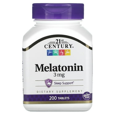 21st Century Melatonin, 3 mg, 200 Tablets