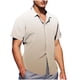 thumbnail image 1 of Mens Casual de Manga Corta Botón Abajo Camisas de Impresión Turndown Cuello Botón Camisa Poliéster, Moda de Verano Superior para Hombres Al Aire Libre, 1 of 6