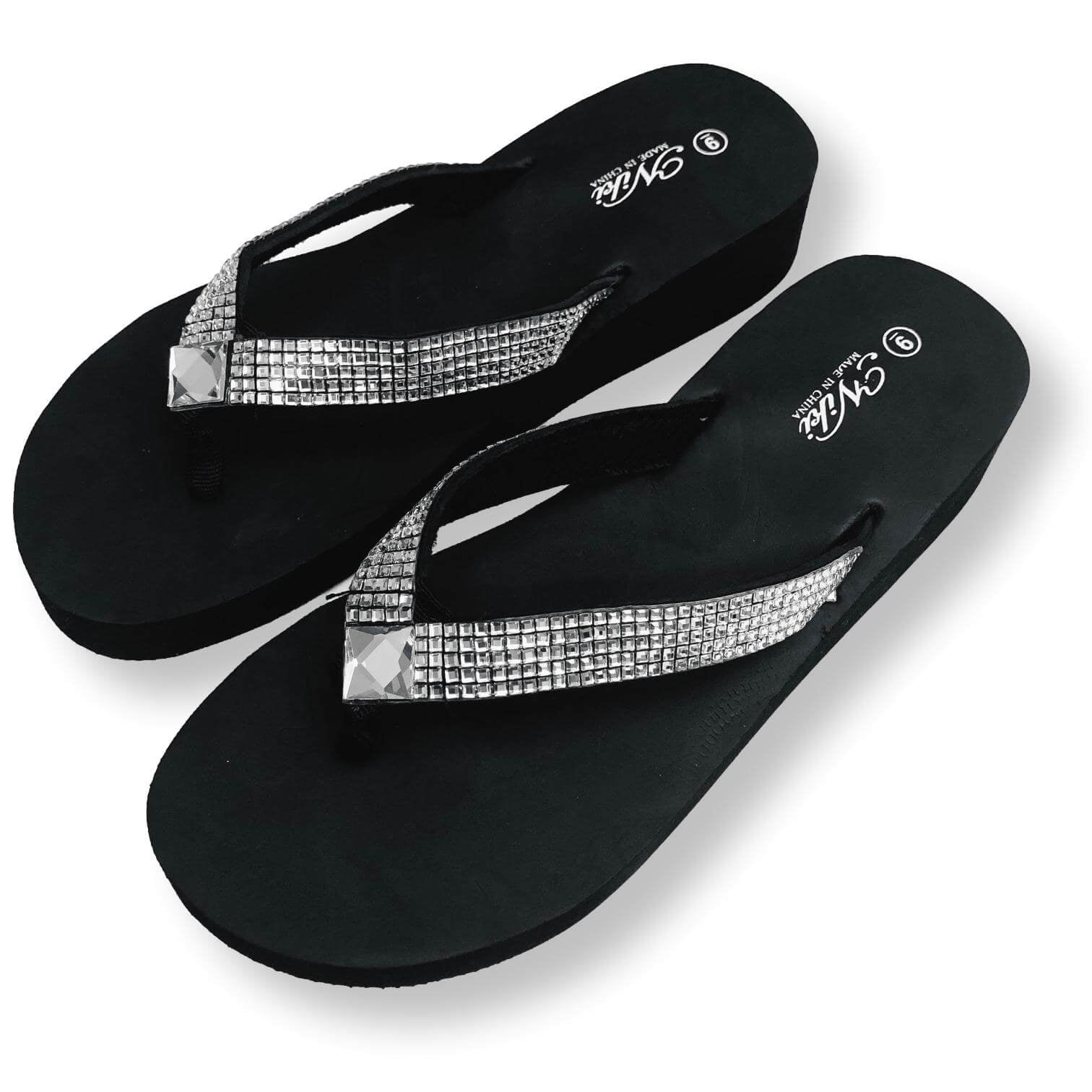 Womens Sparkly Sandals Rhinestone Flip Flop Shoes For Women - Walmart.com