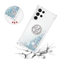 thumbnail image 5 of Funda para Samsung Galaxy S22 Ultra 5G con Brillo Líquido Flotante, Purpurina, Parachoques y Anillo Giratorio Soporte, 5 of 5