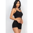 thumbnail image 3 of Ribbed Crop Cami Top & Shorts Set, 3 of 5