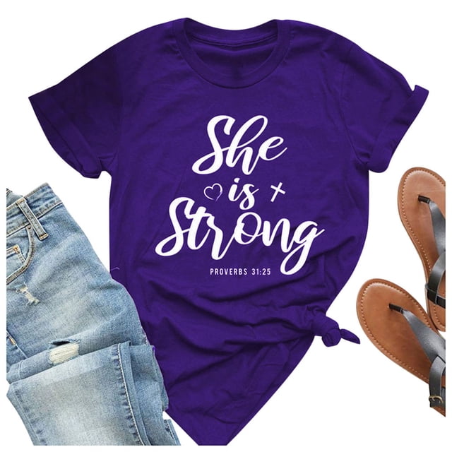 B91xZ Hauts Grande Taille pour Femmes Col Rond Chemises Manches Courtes Amples Tunique Unie, Violet 3TG
