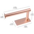thumbnail image 2 of nipocaio Toilet Roll Holder, Wall Mounted Bathroom Kitchen Restroom Holder Rose Gold, 2 of 5