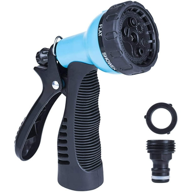 Boquilla para manguera de jardín/rociador de alta presión con múltiples patrones de rociado ajustables para equipos de riego, limpieza, lavado de autos y ducha para mascotas Ormromra WRMH-641