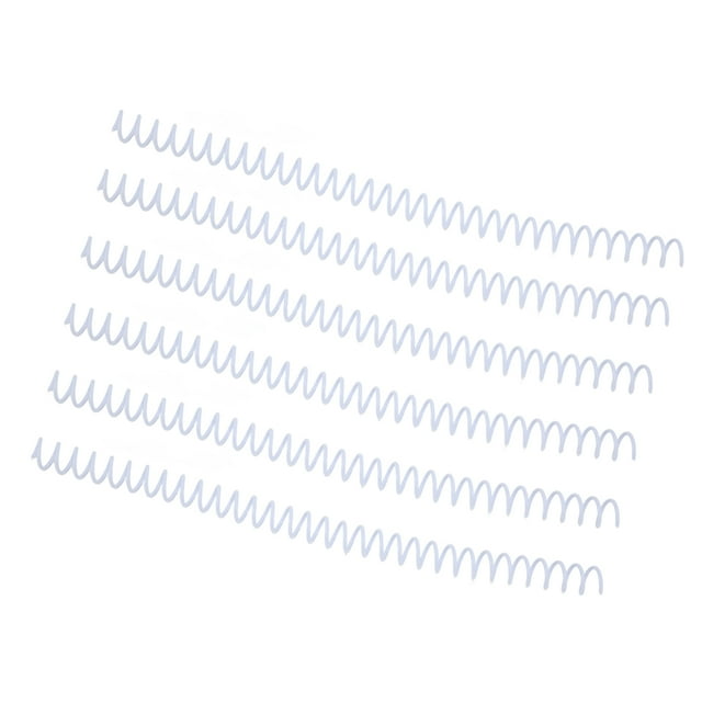Sheet Binding Comb, 13mm Inner Diameter Spiral Binding Coil For Page White