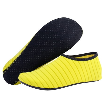 

Beach Shoes Quality Materials for Snorkeling Surfing Yellow 2XL Soft Sole