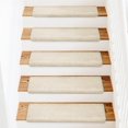 thumbnail image 6 of PURE ERA Bullnose Soft Plush Carpet Stair Tread Non-Slip Self Adhesive Skid Resistant Tape Free 9.5" x 30"x1.2"Set of 14 Beige, 6 of 7