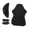thumbnail image 2 of La silla de juego cubre el estiramiento de spandex con cubiertas de reposabrazos/espalda/cubierta del asiento extraíble Protector de lavable suave Negro, 2 of 8