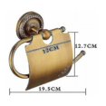 thumbnail image 4 of Porte-papier Toilette Rétro avec Couvercle en Laiton Monté au Mur, 4 of 4