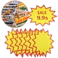 thumbnail image 2 of WORGEOUS Etiquetas de venta de 200pcs Signos de precios de venta Precio de la tienda Precio de ráfaga de ráfaga Precio de papel etiqueta, 2 of 8