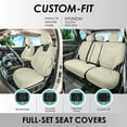 thumbnail image 2 of For Hyundai Tucson 2022-2024 FH Group Neoprene Custom Fit Car Seat Covers - Solid Beige Full Set, 2 of 6
