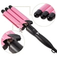 thumbnail image 2 of Tenaza Rizador de Cabello Importacion  3 Barriles Temperatura Ajustable Rosa, 2 of 3