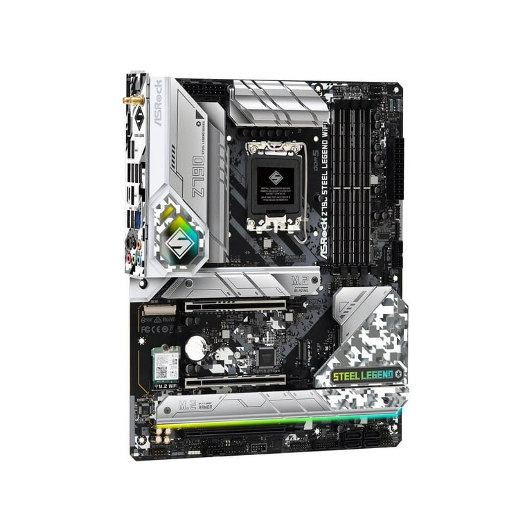 ASRock Z790 STEEL LEGEND WIFI Intel LGA1700 ATX Motherboard , 4