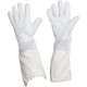 thumbnail image 1 of Guantes de apicultura: 1 par de guantes de apicultura, piel de cabra suave y duradera superior, guantes protectores con mangas largas de malla para apicultores profesionales (gris) JAMW Sencillez, 1 of 5