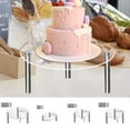 thumbnail image 4 of Premium Acrylic Cake Stand Set: Stunning Display for Weddings, Parties, and, 4 of 9