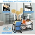 thumbnail image 4 of Sponge Holder for Kitchen Sink Organizer, Stainless Steel Sink Caddy Suction Cup with Dish Brush Holder, Rustproof Drying Rack, Sponge Caddy and Dish Soap Organizer for Kitchen Countertop, 4 of 4