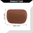 thumbnail image 3 of Car Neck Pillow Car Seat Headrest Pillow for Neck Back Breathable Memory Foam Suede 2 Pcs Coffee, 3 of 6