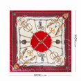thumbnail image 4 of Women's Satin Square Scarf Polka Dot Smooth Head Wrap Large Bandana Neckerchief Casual Festival Gifts Red 90cm, 4 of 5