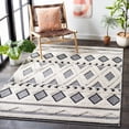 thumbnail image 2 of SAFAVIEH Cottage Charles Geometric Indoor/Outdoor Area Rug, Ivory/Dark Grey, 8' x 10', 2 of 10