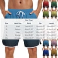 thumbnail image 3 of Hurxie Men's 4-Way Stretch Swim Trunks Quick Dry Board Shorts Beach Swimwear Bathing Suit Watermelon Red,2XL, 3 of 7