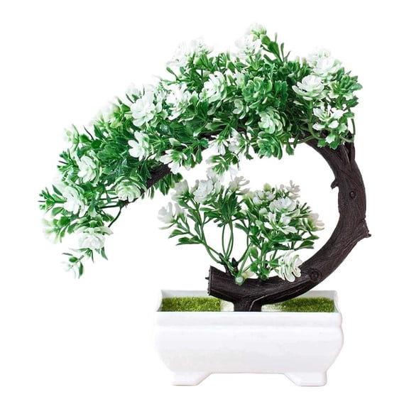 Niceminiwall Artificial Green Plant for Small For Home Office Bathroom Decoration Compact