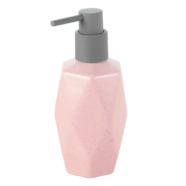 Dispensador de Jabón y Loción Uxcell con Bomba 250ml/8oz Botella de Jabón para Baño, Rosa