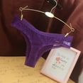 thumbnail image 2 of Bigersell Ladies Underwear Clearance Womens Lace Underwear Cheeky Panty Style P-1196 Nylon Period Panties Lace Thong Briefs Mid Waist Women Cheeky Panties Purple One Size, 2 of 4