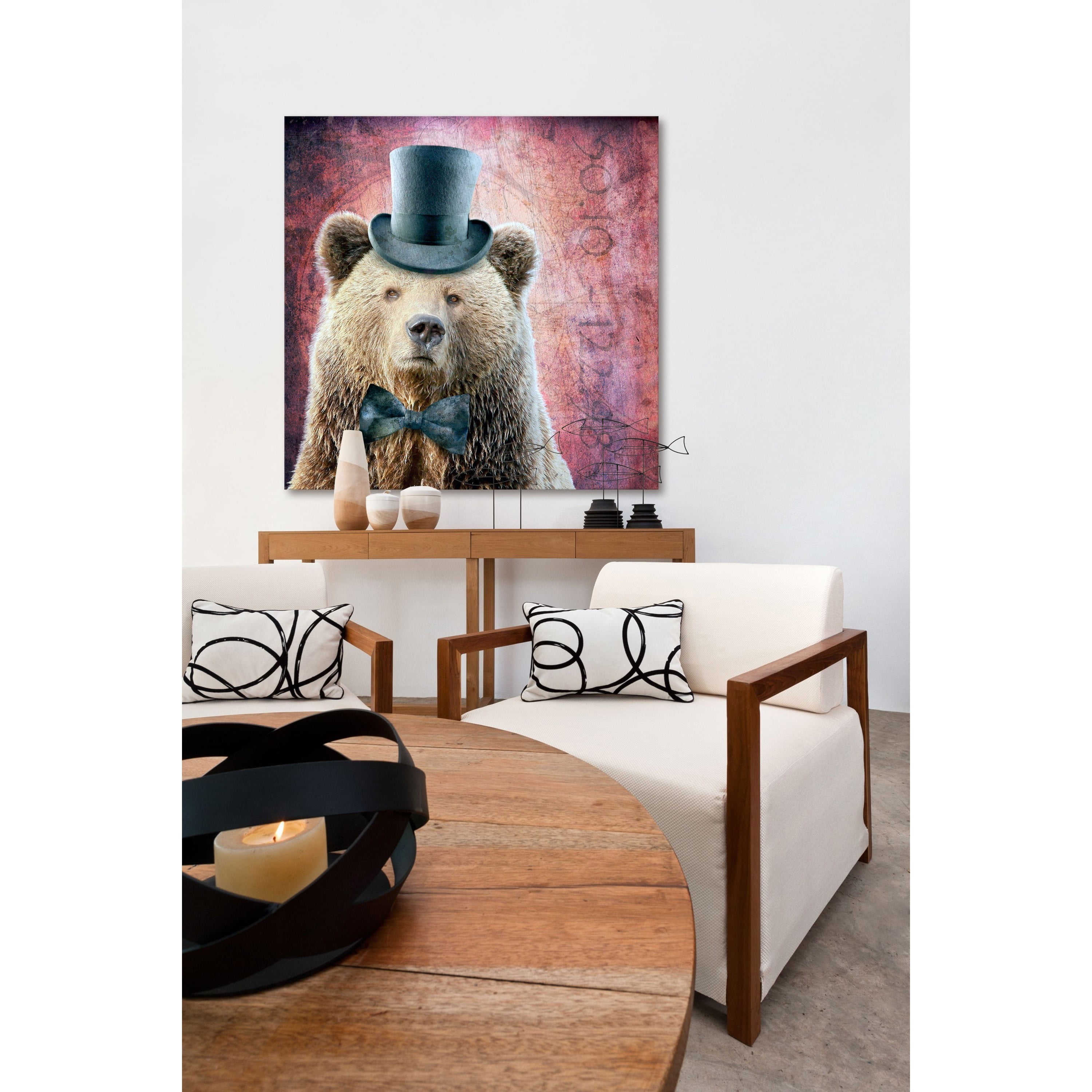 Marmont Hill "Putt'n on the Ritz" by Morgan Jones Painting Print on Wrapped Canvas