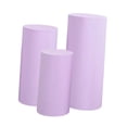 thumbnail image 4 of BLESIYA 3Pcs Cylinder Pedestal Covers Backgrounds for Wedding Graduation Anniversary light, 4 of 8