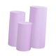 thumbnail image 3 of 3 cubiertas elásticas para pedestal cilíndrico, soporte de zócalo, cubiertas para pilares para compromiso. violeta claro, 3 of 9