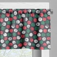 thumbnail image 5 of Ambesonne Grunge Valance & Curtain, Brushed Floral Design, 55"x36", Dark Taupe Sea Green, 5 of 6