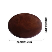 Tainini 31x31InchRound Rug ,Ultra-Soft Modern Circle Area Rug Fluffy Shag Circular Rug for Nursery Room, Non-Slip Home Carpet