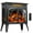 Gray, variant on Electric Fireplace Heater 25" with Remote Control,Fireplace Decor Stove with Log Set for Indoor,Different Flame Effects and 5 Adjustable Brightness and Heating Mode,Overheating Safe Design - Gray