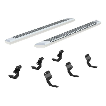 ARIES 2555048 AdvantEDGE Chrome Aluminum 91-Inch Truck Running Boards, Select Ford F-150, F-250, F-350 Super Duty Fits select: 2015-2023 FORD F150, 2017-2023 FORD F250