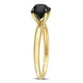 thumbnail image 3 of Miabella Women's 1-1/2 Carat T.W. Black Diamond 10kt Yellow Gold Solitaire Engagement Ring, 3 of 6