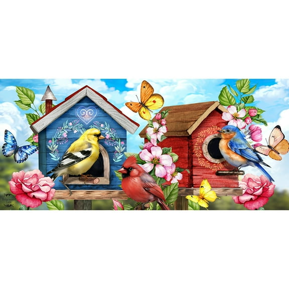 Briarwood Lane Floral Birdhouse Mini Mat